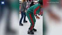 فيديو لمحاولة فاشلة قام بها شاب للتزلج على الجليد يحصد 2 مليون مشاهدة