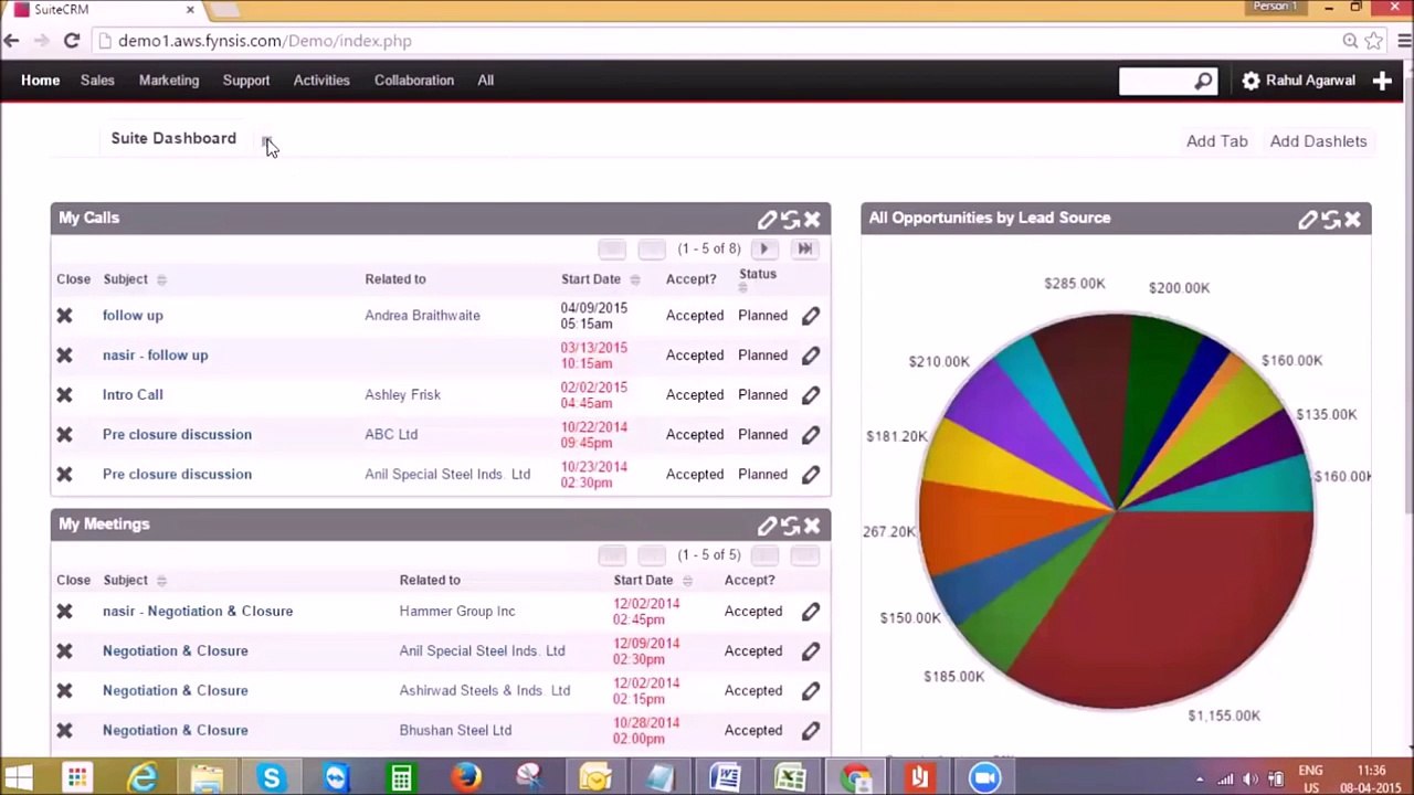 SuiteCRM Sales Force Demo Video