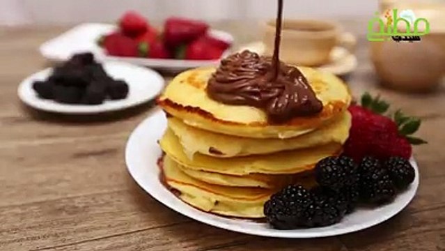 وصفة حلويات غربية، جديدة، مبتكرة، شهية، بان كيك الشوكولاتة.. شاهدي الفيديو وأبدعي بتقديم الحلويات بالشوكولاتة لعائلتك والضيوف Hanan Khufash#حلى #حلويات #مطبخ