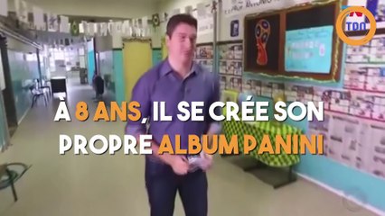 Un garçon de 8 ans crée son propre album panini