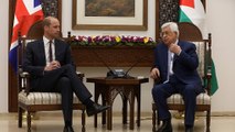 Britain's Prince William meets Mahmoud Abbas