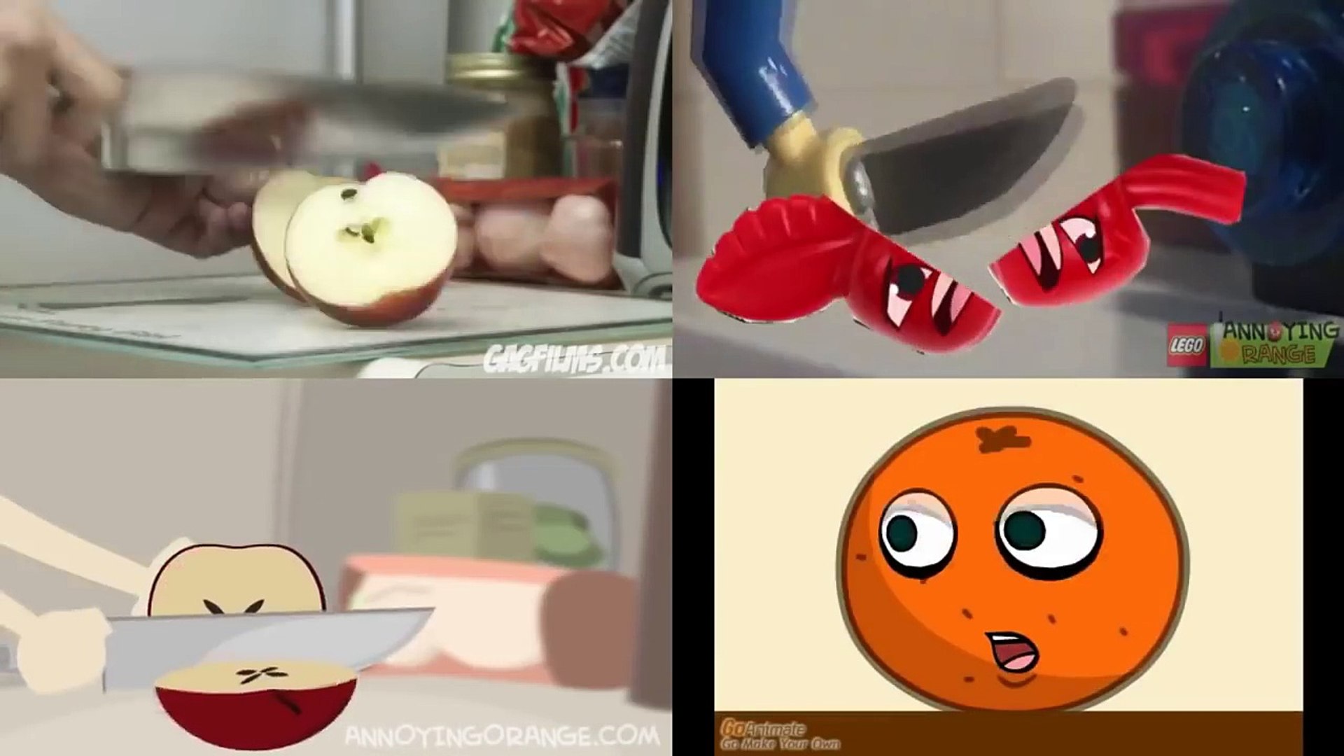 Annoying Orange Episode 1 3 Comedy Lego Vs Animation Video Dailymotion