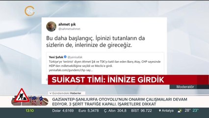 Barış Atay ve Ahmet Şık medyayı tehdit etti