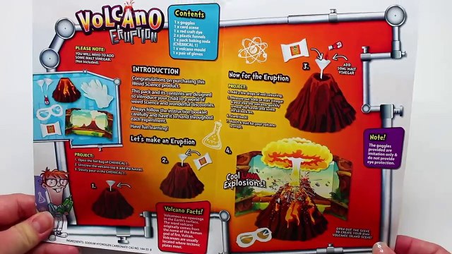 Expérience fun à tester ! Comment faire une éruption de volcan Test jouet !┃Reva ytb