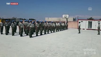 Afrin'in "Şurta" gücünü mavi bereliler eğitiyor