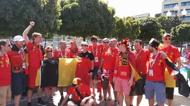 Mondial 2018: ambiance dans le centre de Kaliningrad avant Angleterre-Belgique