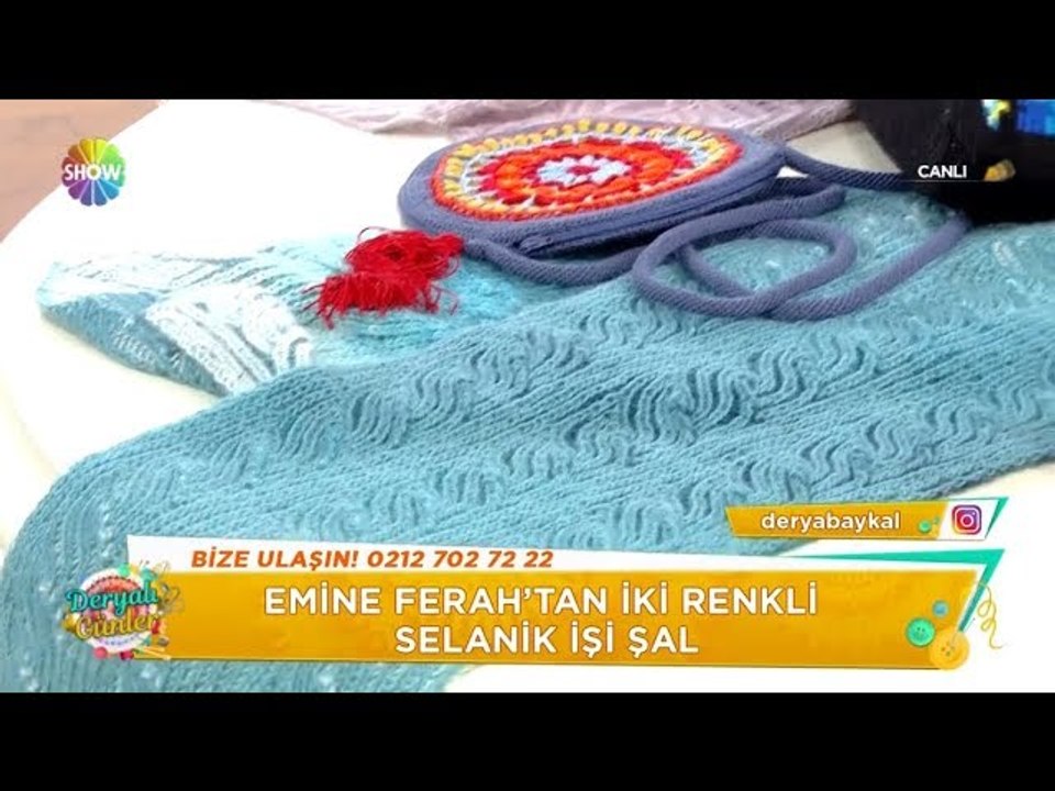 İki renkli Selanik işi şal yapımı!