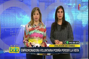 Exempadronadora ultrajada afirma que podría perder la vista