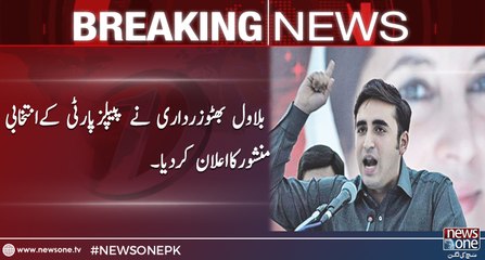 PPP unveils its manifesto for General Election 2018