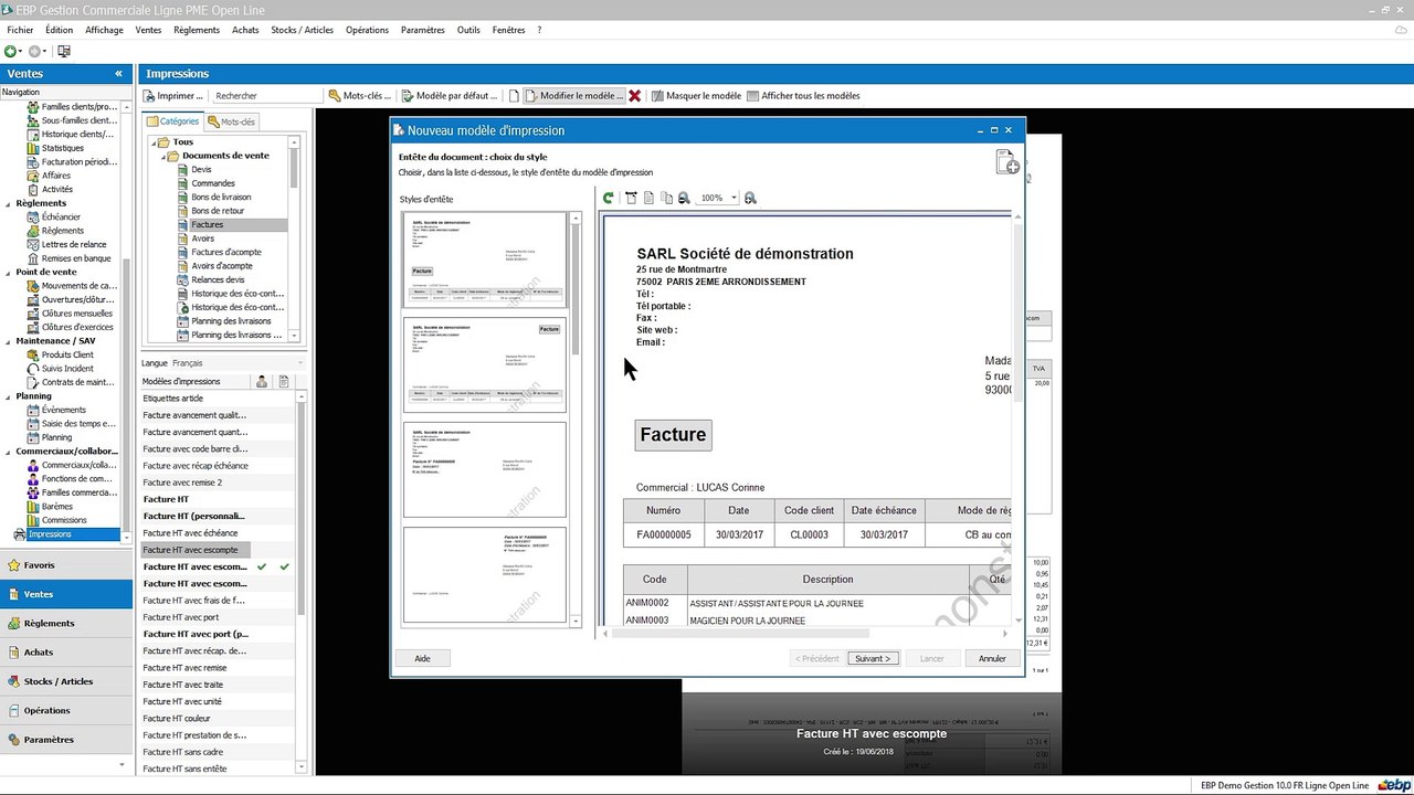 TUTO - Personnaliser un modèle d’impression dans EBP Gestion Commerciale Open Line