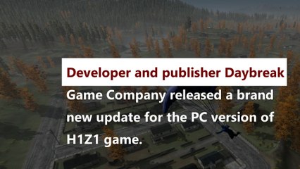 H1Z1's Newest Map Outbreak Released New Trailer Revealed