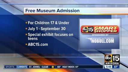 Kids and teens can visit the Phoenix Art Museum for free all summer