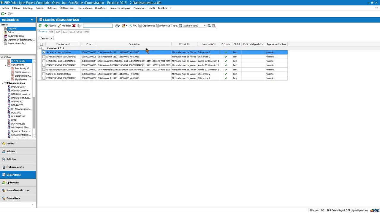 TUTO - Transmette ma DSN dans EBP Paie Open Line