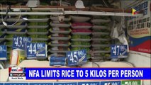 NFA limits rice to 5 kilos per person