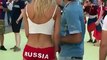 Cette supportrice russe fait sensation dans les rues... Jolie fille