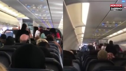 Etats-Unis : Hystérique, une femme perd ses nerfs en plein vol (Vidéo)