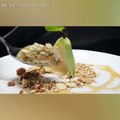 Pear Pannacotta, Toasted Almond Granola, Dandelion and Burdock Syrup...Credit: FB: Chef Ben Churchill