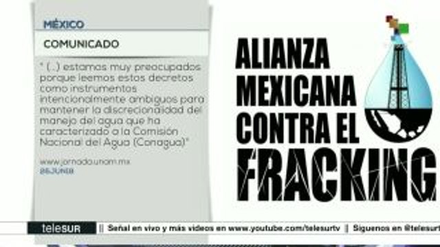 Organizaciones civiles mexicanas exigen proteger volúmenes de agua