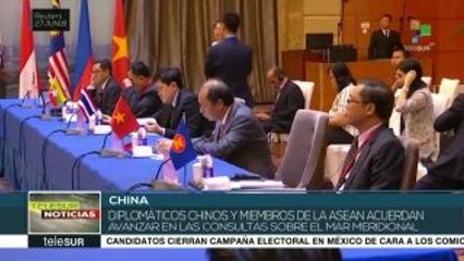 China y ASEAN acuerdan avanzar en Código de Conducta en Mar Meridional