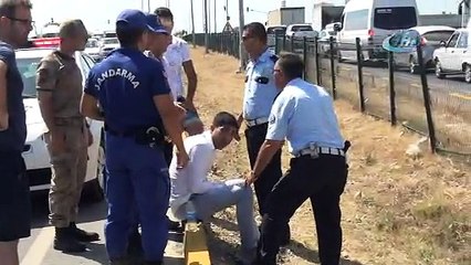 Antalya’da Otomobil Takla Attı, Araç Sürücüsü Sinir Krizi Geçirdi !