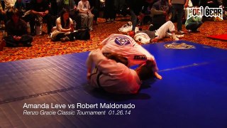 GIRLS GRAPPLING Amanda Leve vs Robert Maldonado REMASTERED Classic at Renzo Gracie Tournament • Nogi Bear™ MMA BJJ