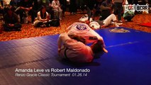 GIRLS GRAPPLING Amanda Leve vs Robert Maldonado REMASTERED Classic at Renzo Gracie Tournament • Nogi Bear™ MMA BJJ