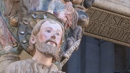 La catedral de Santiago de Compostela presenta el Pórtico de la Gloria