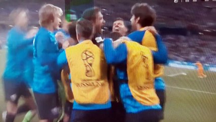 Lionel Messi reaction to Luka Modric goal