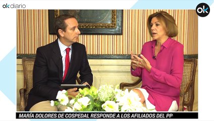 María Dolores de Cospedal responde a los militantes del PP