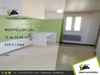T2 33.00m2 A louer sur Montpellier - 525 Euros/mois