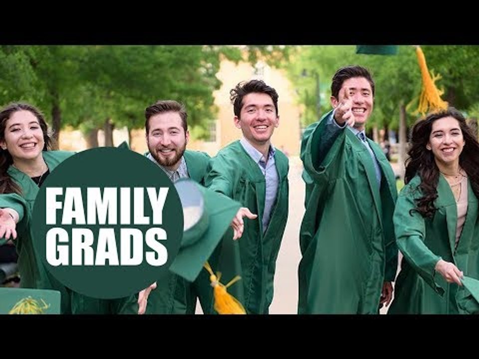 Proud dad celebrates as five children graduate from the same university