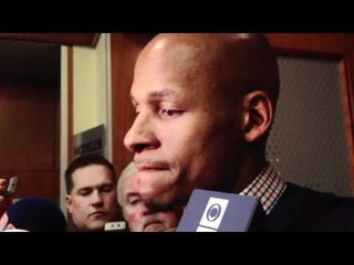 Ray Allen Post Game vs. Lakers 2/9/12 -- CLNSRadio.com