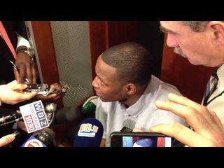 JaJuan Johnson Post Game vs. Pistons 2/15/12 -- CLNSRadio.com
