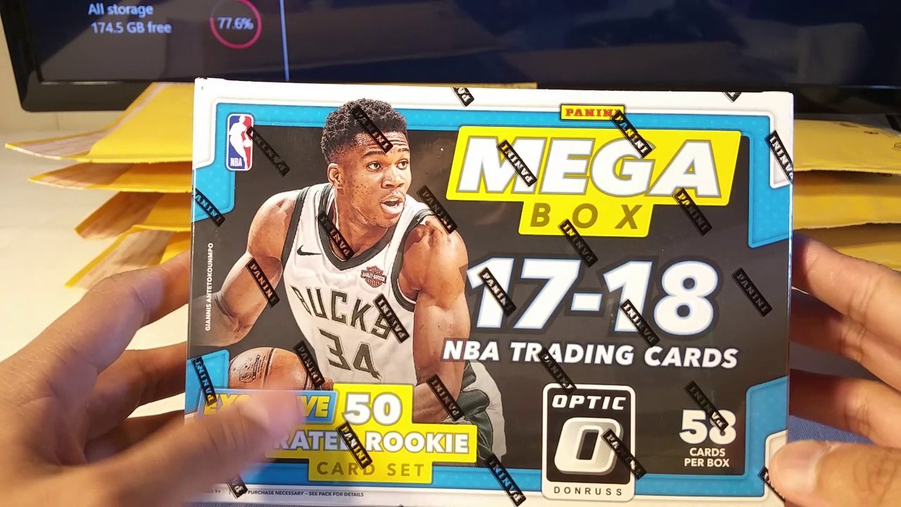 2017-18 Panini Donruss Optic Mega Box. NBA Basketball Trading cards Rated Rookies.