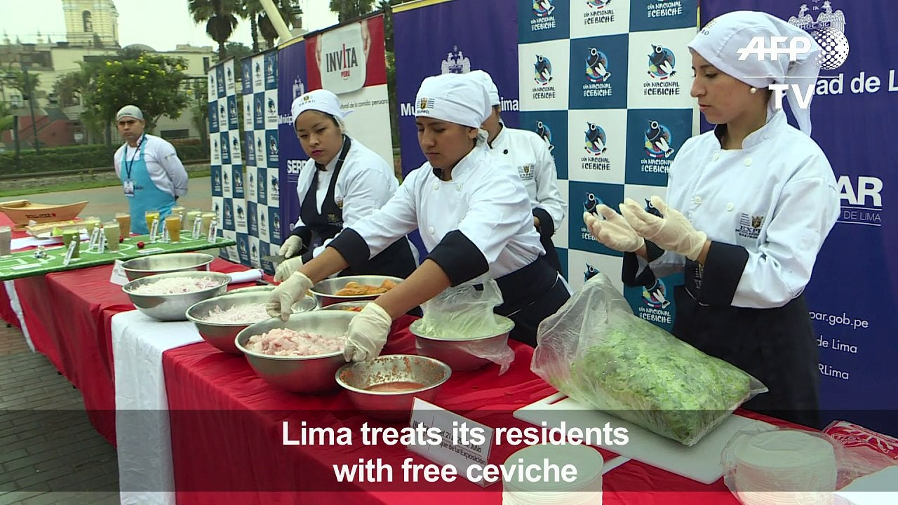 Peruvians get free ceviche to celebrate National Ceviche Day