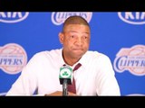 Doc Rivers Cries at the Podium After Return to Face Boston Celtics