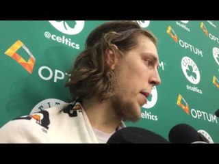 Boston Celtics big Kelly Olynyk on being cleared for practice after shoulder injury