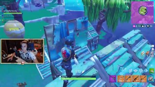 200.NINJA HITS 360 NO SCOPE WITH THE -NEW- HUNTING RIFLE! CRAZY REACTION!! Fortnite FUNNY Moments!