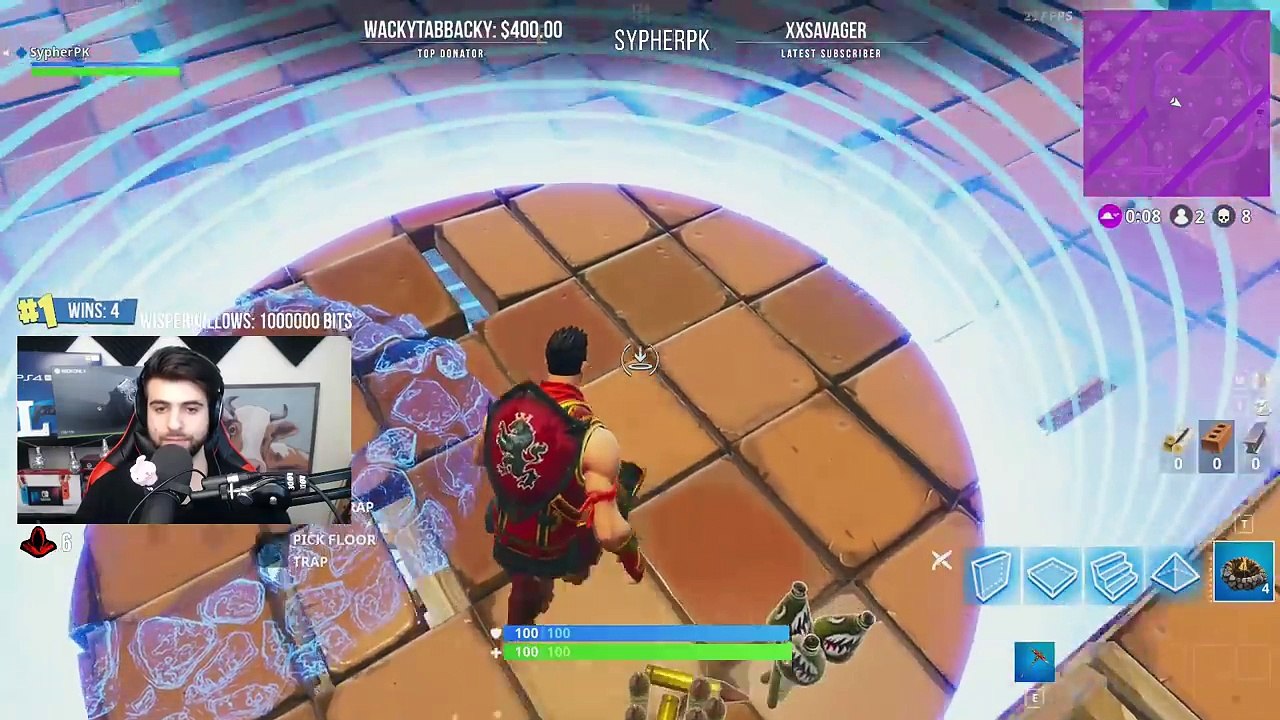 209.NINJA OUTPLAYS A WHOLE SQUAD ONLY 25 HEALTH! Savage Fortnite Highlights!