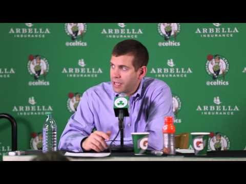 Brad Stevens on Boston Fans Chanting for Kevin Garnett in Win vs Timberwolves