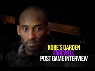 Kobe Bryant on beating Boston Celtics in his final game at the Garden