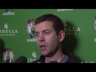 Brad Stevens on Matching Up Against Hassan Whiteside and an Improved Goran Dragic