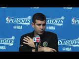 Brad Stevens on Kelly Olynyk's Shoulder Injury & His Changes to the Starting Lineup