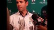 Boston Celtics' Coach Brad Stevens Reacts to Win over Charlotte Hornets