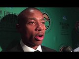 Isaiah Thomas speaks at the Boston Celtics Shamrock Gala