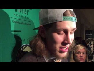 Kelly Olynyk on his backwards hat and bowtie fashion game