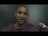 Al Horford on His Near Triple-Double & Matching Up With Karl-Anthony Towns