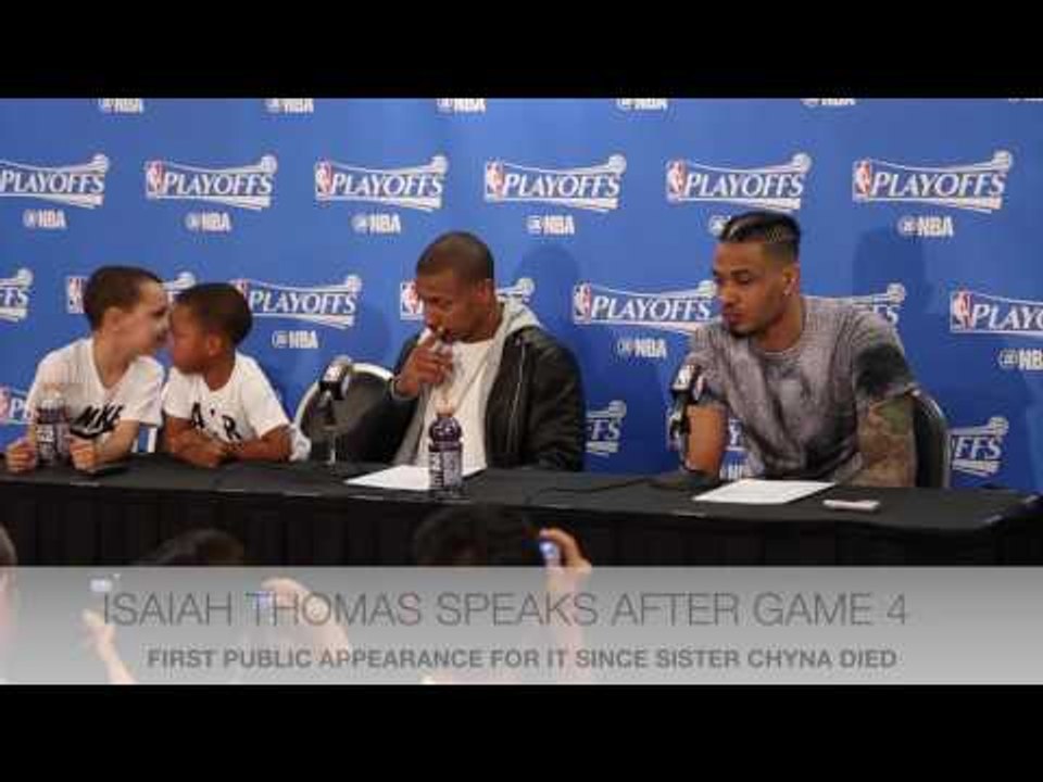 Isaiah Thomas speaks publicly for first time since sister Chyna's death after Celtics beat Bulls