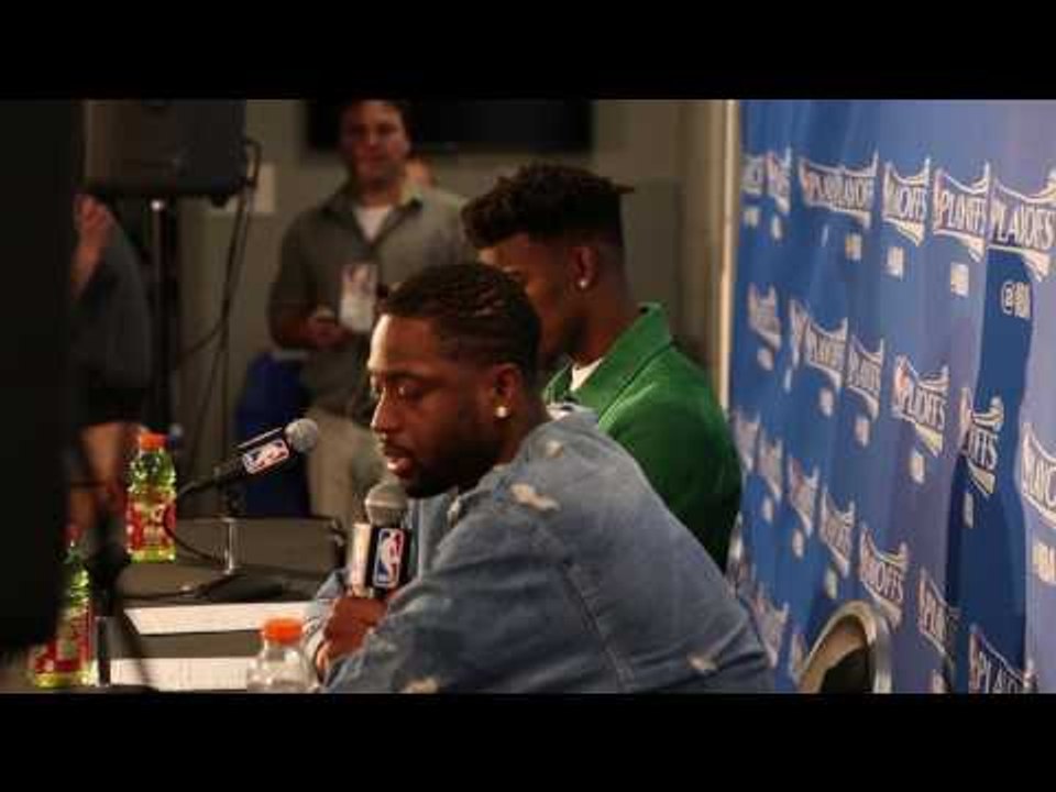 Jimmy Butler and Dwayne Wade on Chicago Bulls Game 3 Loss to Boston Celtics, Losing Rajon Rondo