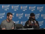 Lebron James & Kevin Love on Cavs Game 1 Win Over Celtics in Eastern Conference Finals